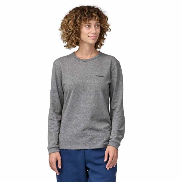 patagonia WS LS P-6 LOGO RESPONS-T Gravel Heather - Imagem 4