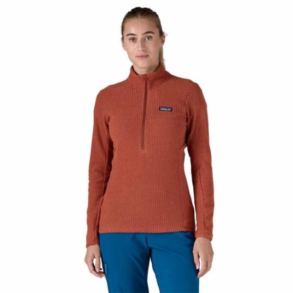 patagonia WS R1 AIR ZIP NECK Burnished Red - Imagem 2